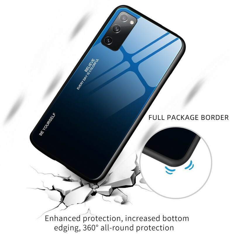 Samsung Galaxy S20 FE Case Gehard Glas Wees Jezelf