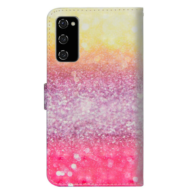 Samsung Galaxy S20 FE Glitter Hoesje Magenta's