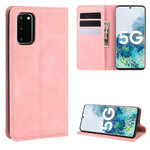 Flip cover Samsung Galaxy S20 FE Zacht Leder Effect