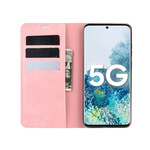 Flip cover Samsung Galaxy S20 FE Zacht Leder Effect