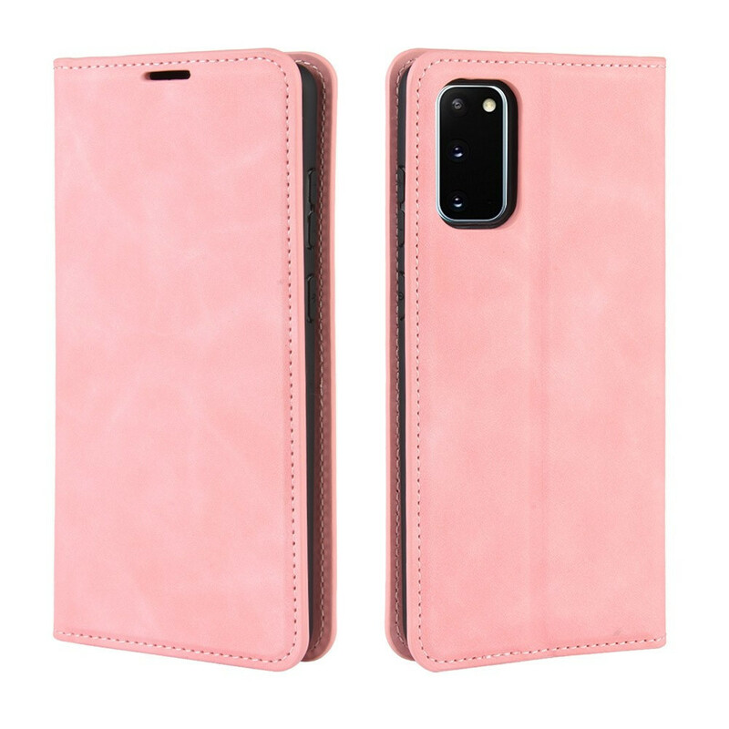 Flip cover Samsung Galaxy S20 FE Zacht Leder Effect