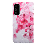 Samsung Galaxy S20 FE Hoesje Roze Bloemen