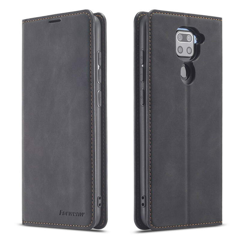 Flip Cover Xiaomi Redmi Note 9 leer effect VOORWENW