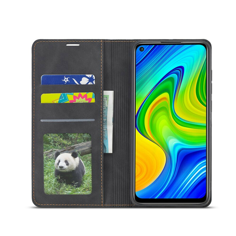 Flip Cover Xiaomi Redmi Note 9 leer effect VOORWENW