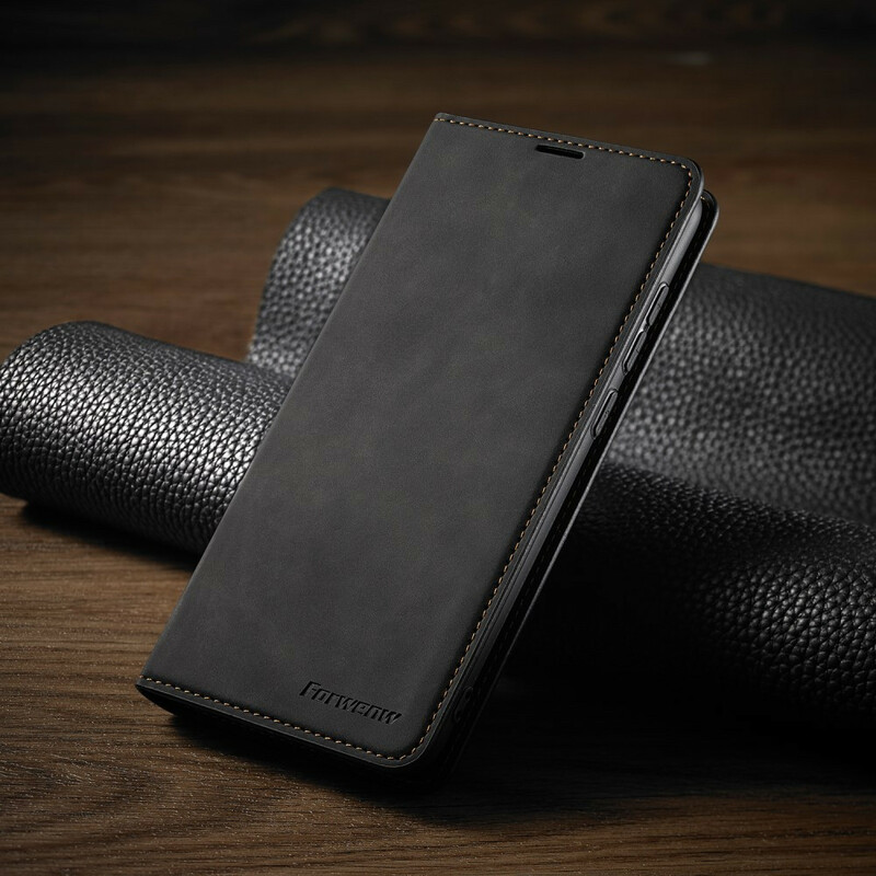 Flip Cover Xiaomi Redmi Note 9 leer effect VOORWENW