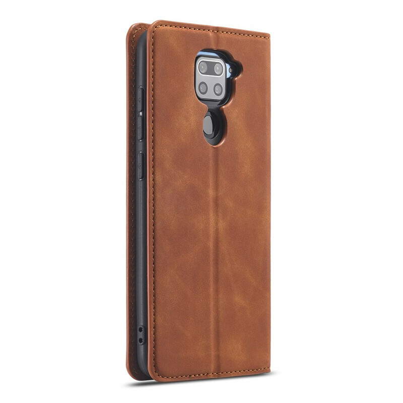 Flip Cover Xiaomi Redmi Note 9 leer effect VOORWENW Flip Cover Xiaomi Redmi Note 9 leer effect VOORWENW