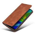 Flip Cover Xiaomi Redmi Note 9 leer effect VOORWENW Flip Cover Xiaomi Redmi Note 9 leer effect VOORWENW