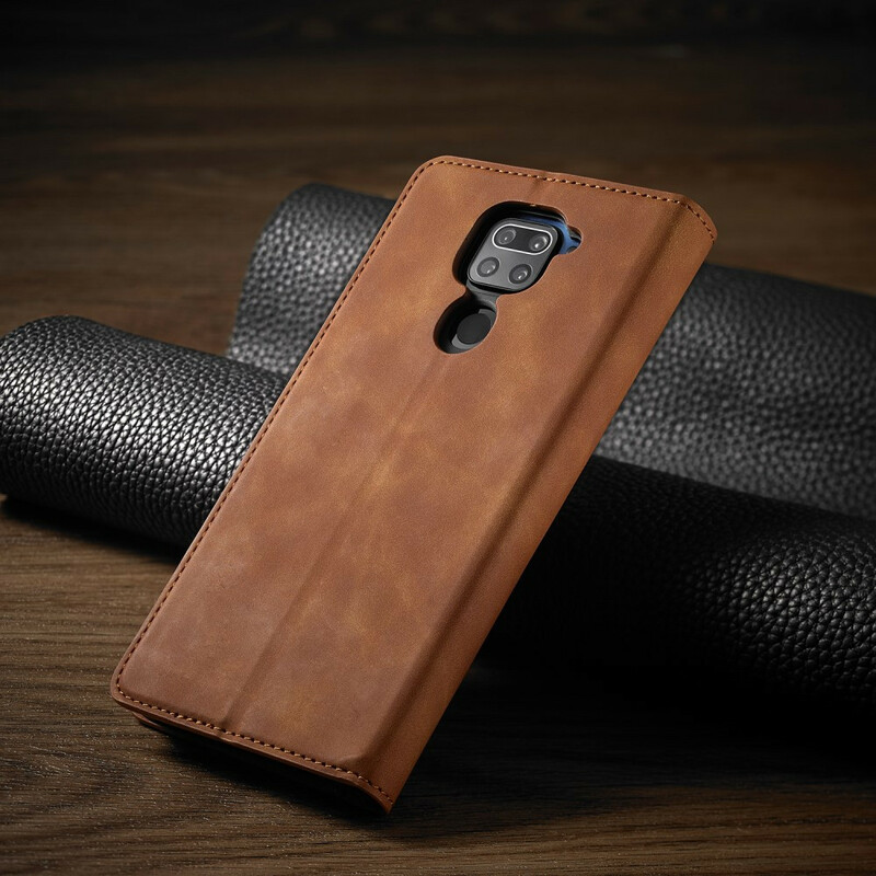 Flip Cover Xiaomi Redmi Note 9 leer effect VOORWENW Flip Cover Xiaomi Redmi Note 9 leer effect VOORWENW