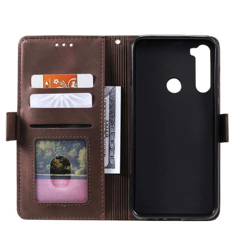 Xaiomi Redmi Note 8T Hoesje Two-tone kunstleer versterkte contouren