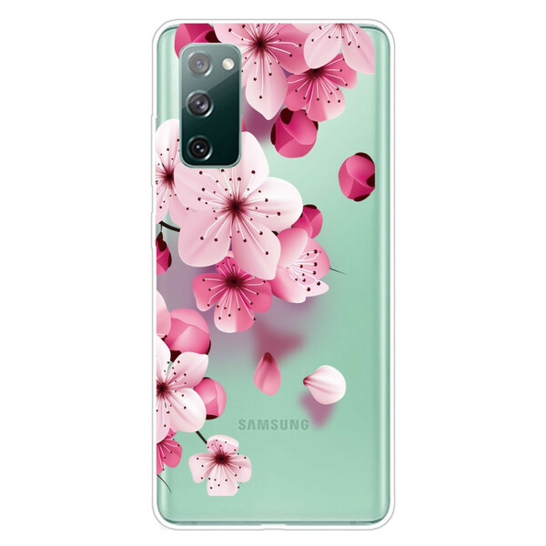 Samsung Galaxy S20 FE Hoesje Kleine Roze Bloemen