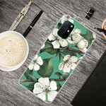 OnePlus 8T Cover Geschilderd Witte Bloemen