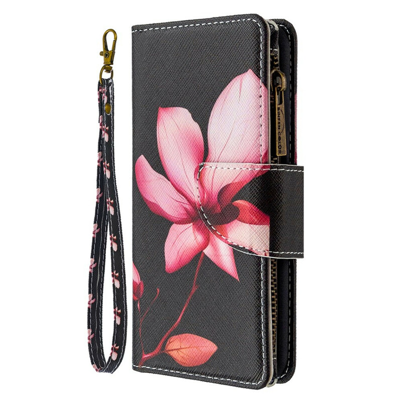 Huawei P Smart Case 2020 Zipped Pocket Flower