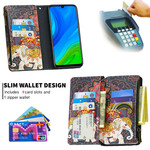 Huawei P Smart 2020 Case Olifant Rits Pocket