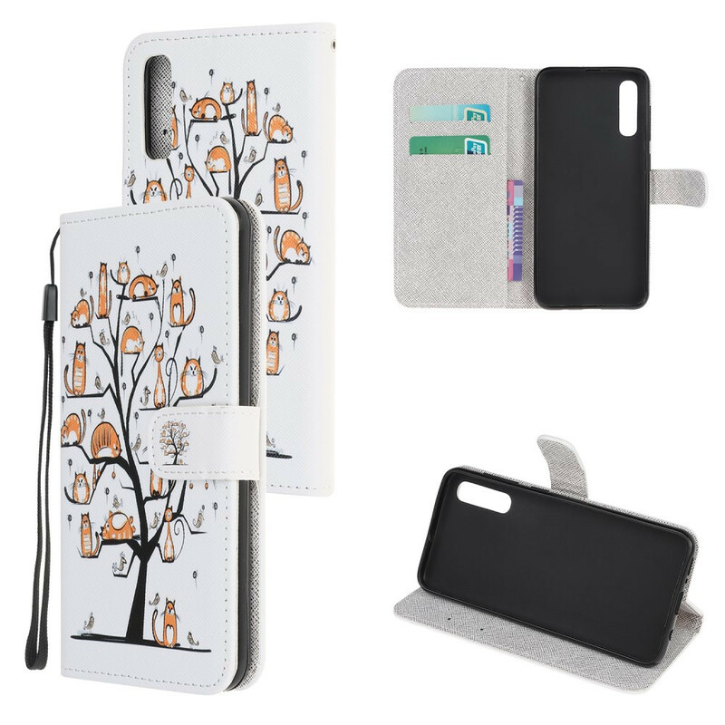 Huawei P Smart S Funky Cats Strap Case