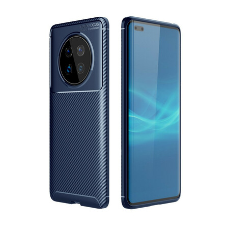Huawei Mate 40 Pro Case Flexibele Carbon Fiber Textuur