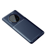 Huawei Mate 40 Pro Case Flexibele Carbon Fiber Textuur