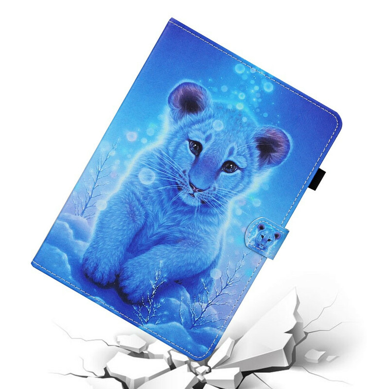 Samsung Galaxy Tab A 8.0 (2019) Sneeuw tijger hoesje