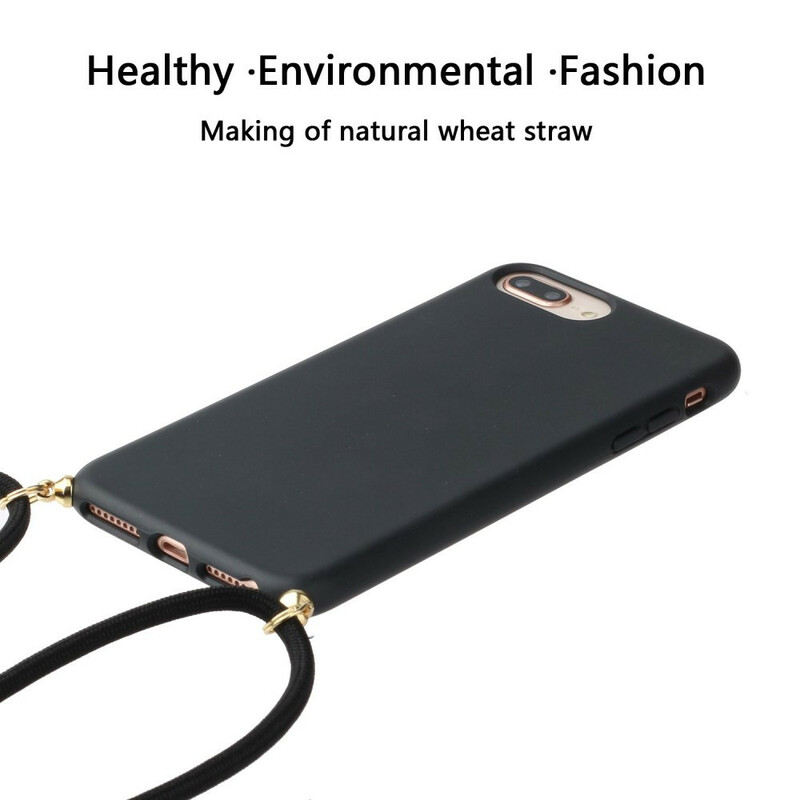 iPhone 8 Plus / 7 Plus / 6s Plus / 6 Plus Silicone Case Gekleurd Koord