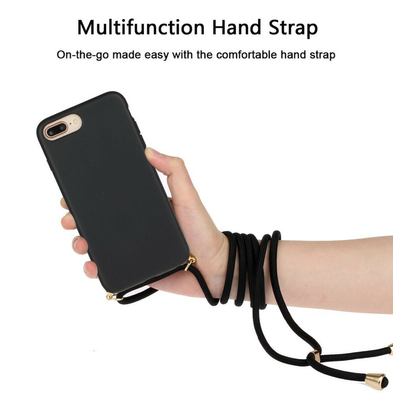 iPhone 8 Plus / 7 Plus / 6s Plus / 6 Plus Silicone Case Gekleurd Koord