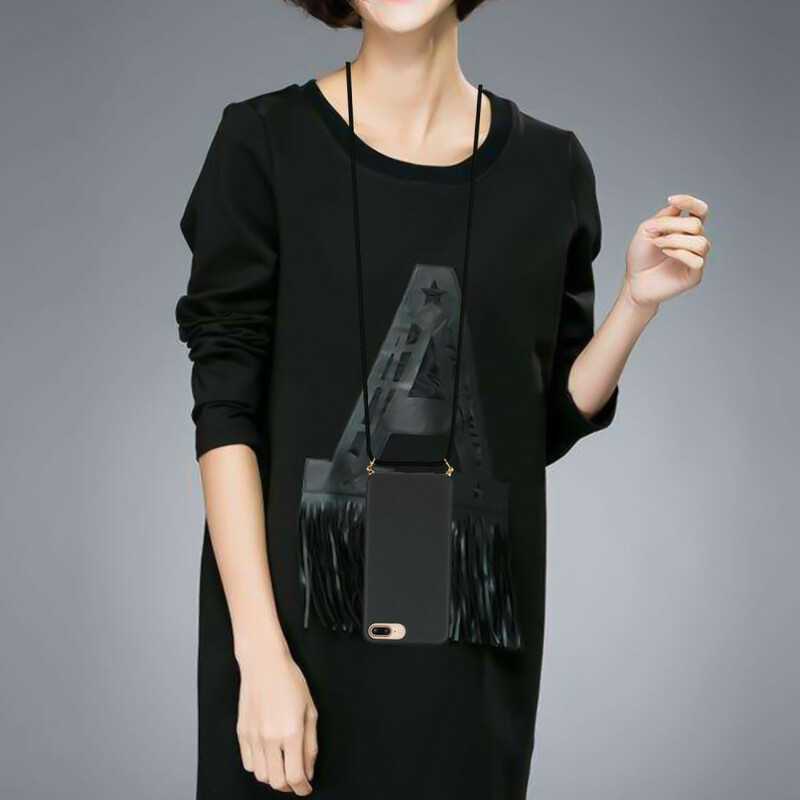 iPhone 8 Plus / 7 Plus / 6s Plus / 6 Plus Silicone Case Gekleurd Koord