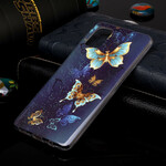 Samsung Galaxy A51 hoesje vlinder serie fluorescerende