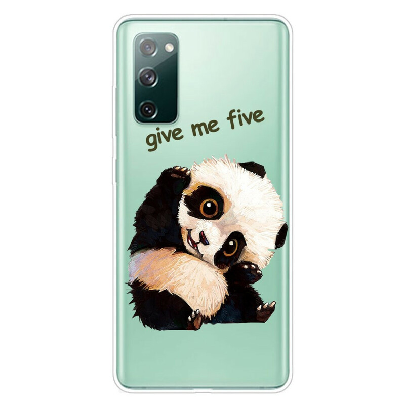 Samsung Galaxy S20 FE Clear Case Panda Geef Me Vijf