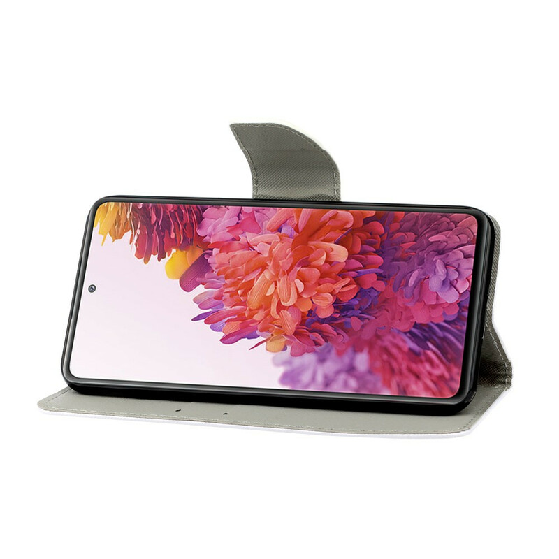 Samsung Galaxy S20 FE Hoesje Gekleurde Bloemen met Koord