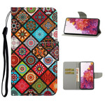 Samsung Galaxy S20 FE Patchwork Mandala's Hoesje met Koord