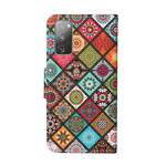 Samsung Galaxy S20 FE Patchwork Mandala's Hoesje met Koord