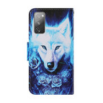 Samsung Galaxy S20 Hoesje FE Wolf Wit