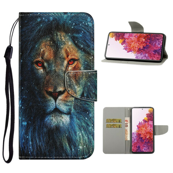 Samsung Galaxy S20 FE Lion Hoesje met Koord