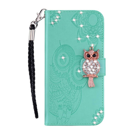 Samsung Galaxy S20 FE Hoesje Mandala Uil en Charm