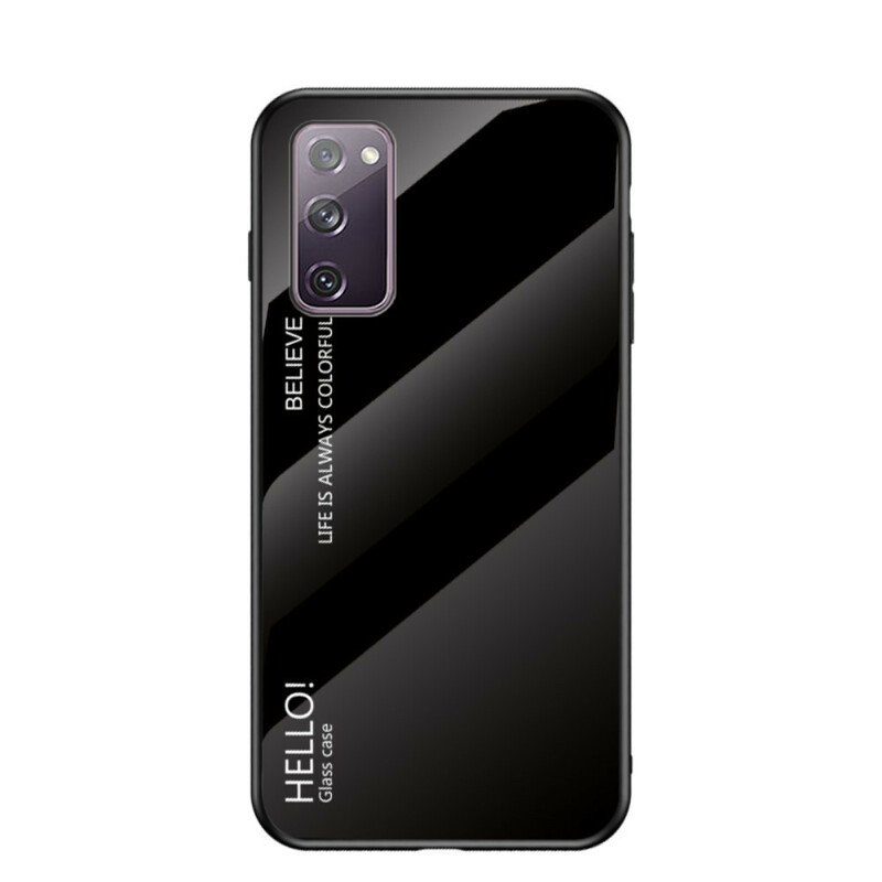 Samsung Galaxy S20 FE Case Gehard Glas Hallo