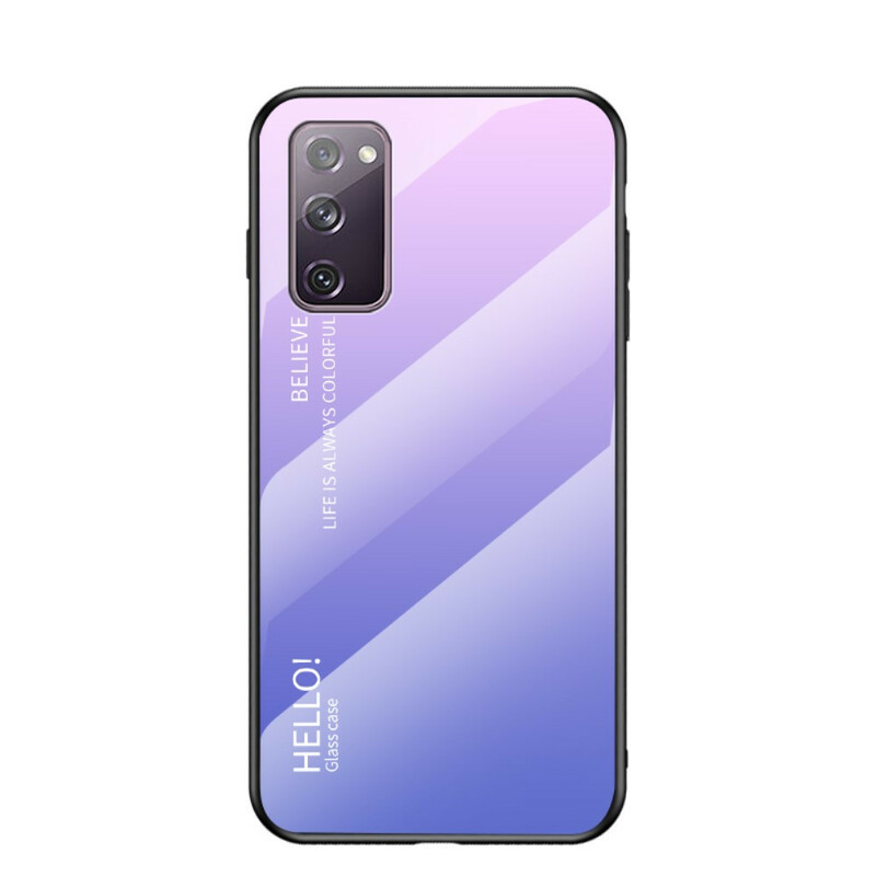 Samsung Galaxy S20 FE Case Gehard Glas Hallo
