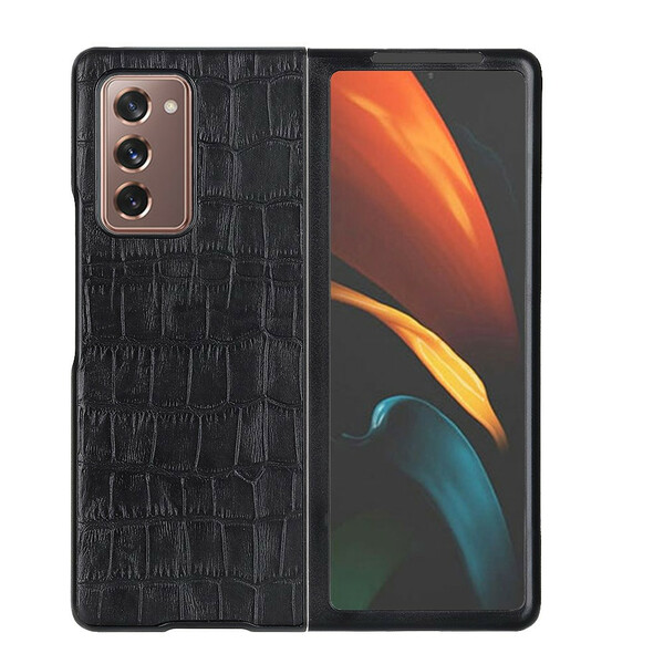 Samsung Galaxy Z Fold 2 Echt lederen hoesje krokodil