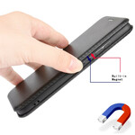Flip Cover Oppo A53 Silicone Carbon Fiber Gekleurde