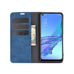 Flip Cover Oppo A53 Zacht Leder Effect