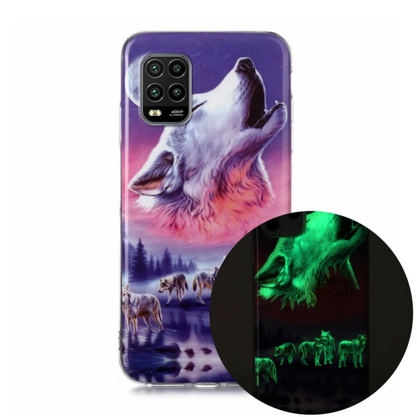 Xiaomi Mi 10 Lite Wolf Series Fluorescerende Hoesje