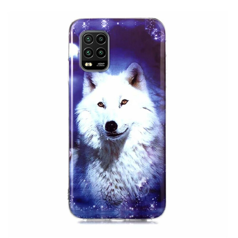 Xiaomi Mi 10 Lite Wolf Series Fluorescerende Hoesje