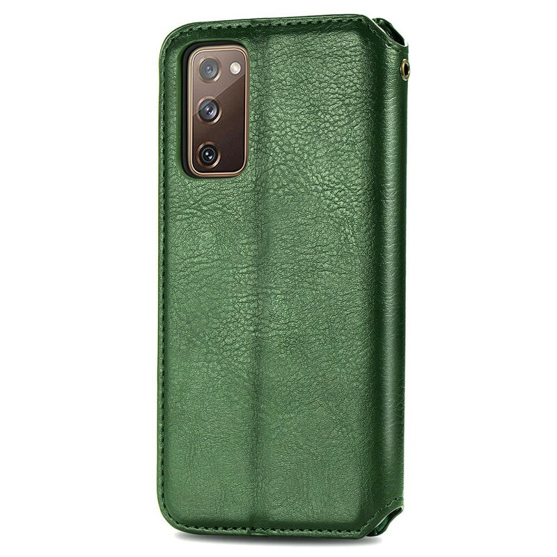 Flip cover Samsung Galaxy S20 FE Kunstleer Ruitstructuur