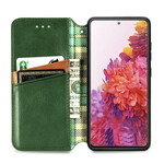 Flip cover Samsung Galaxy S20 FE Kunstleer Ruitstructuur