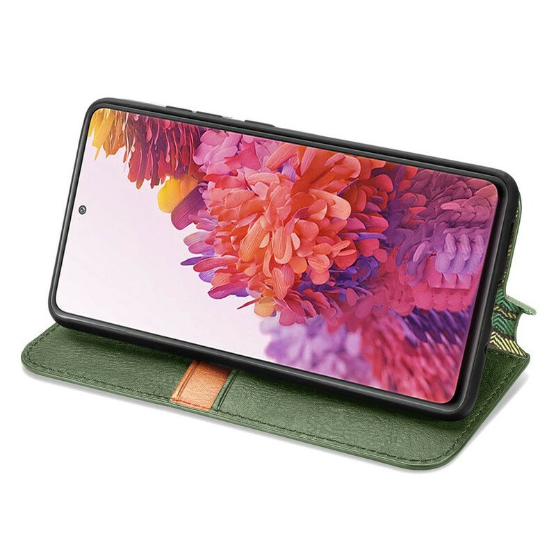 Flip cover Samsung Galaxy S20 FE Kunstleer Ruitstructuur