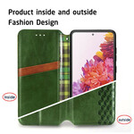 Flip cover Samsung Galaxy S20 FE Kunstleer Ruitstructuur