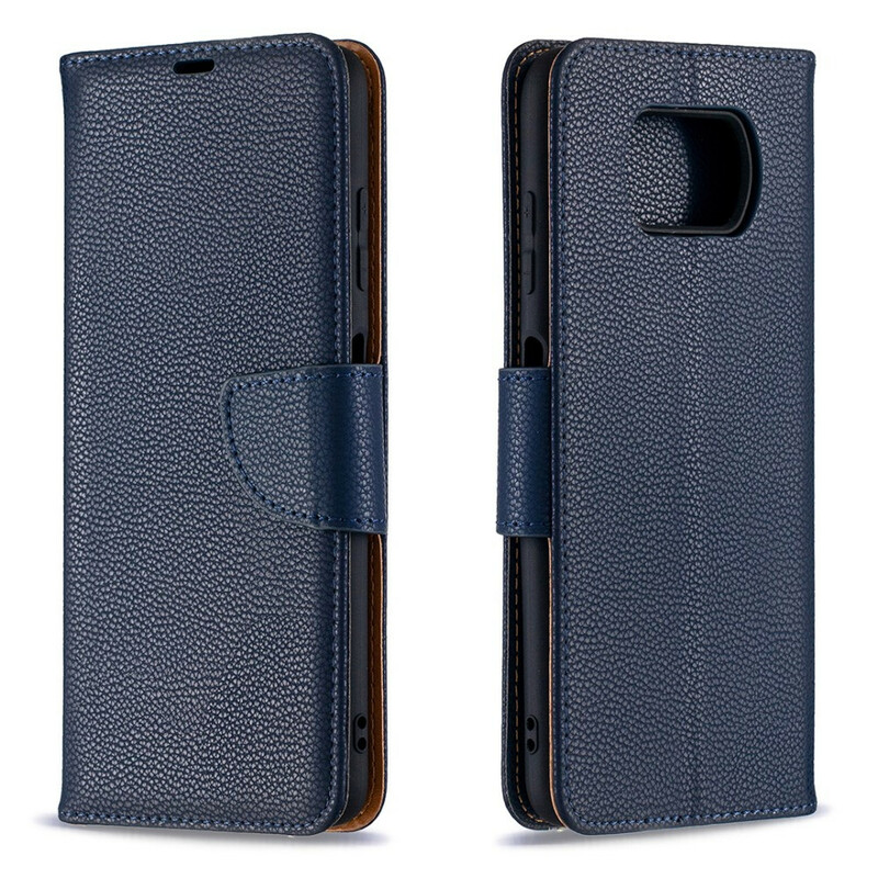 Xiaomi Poco X3 Litchi Case Schuine Flap