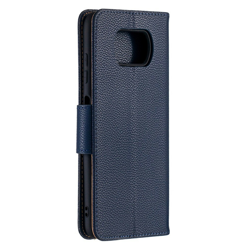 Xiaomi Poco X3 Litchi Case Schuine Flap