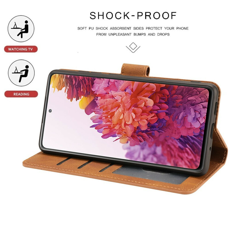 Samsung Galaxy S20 FE Kunstlederen Klassieke Hoesje