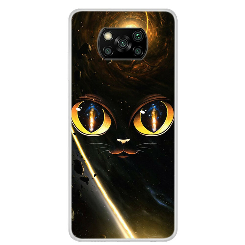 Xiaomi Poco X3 Cat Galaxy Hoesje