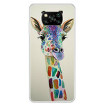 Xiaomi Poco X3 Giraffe Kleurrijk Geval