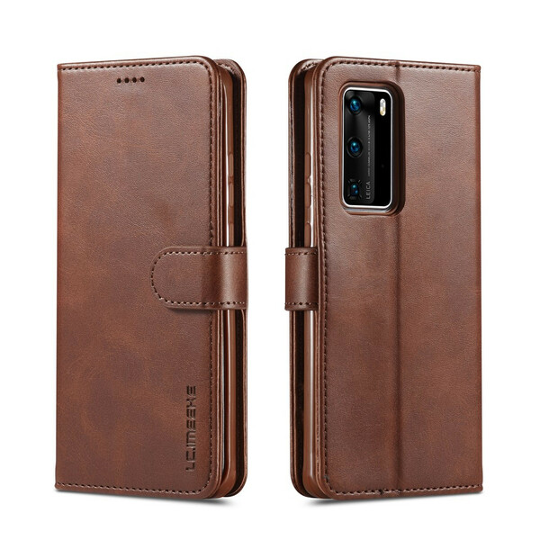 Huawei P40 Case LC.IMEEKE Leder effect