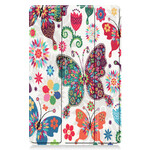 Smart Case Samsung Galaxy Tab S7 Stylus houder Vintage bloemen